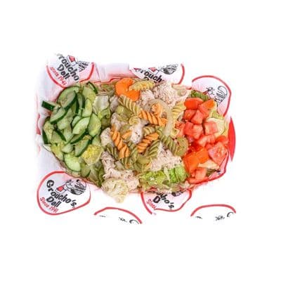 Turkey, Pasta & Green Salad